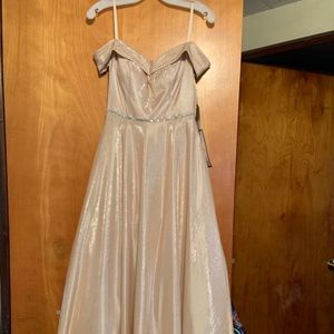 Shimmery Pink Prom Dress